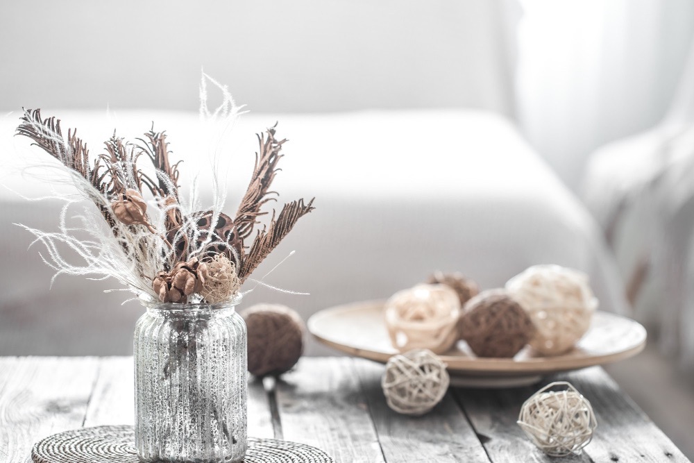 Lounges Festas - Decoração minimalista de Ano Novo