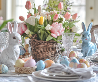 Eventos de Páscoa: como montar uma decoração elegante para celebrações familiares e corporativas — Lounges